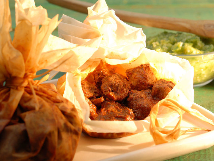 Barbacoa de res en mixiote