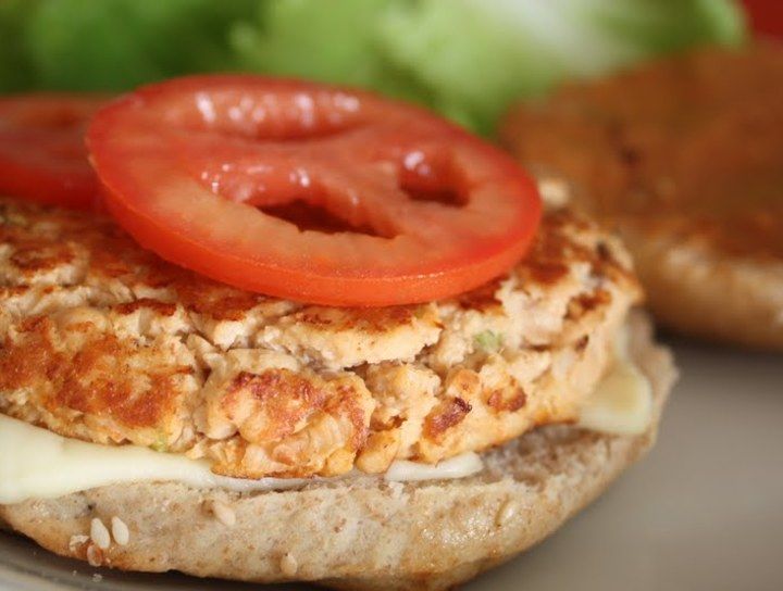 Hamburguesas de salmón