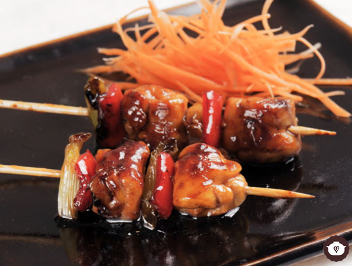 Yakitoris de pollo