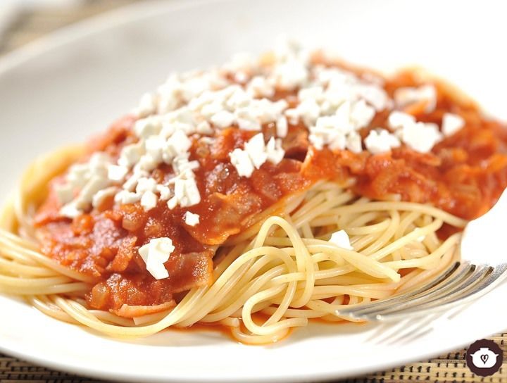 Spaghetti a la Amatriciana
