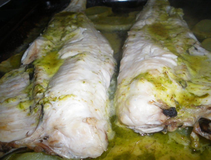 Merluza al horno