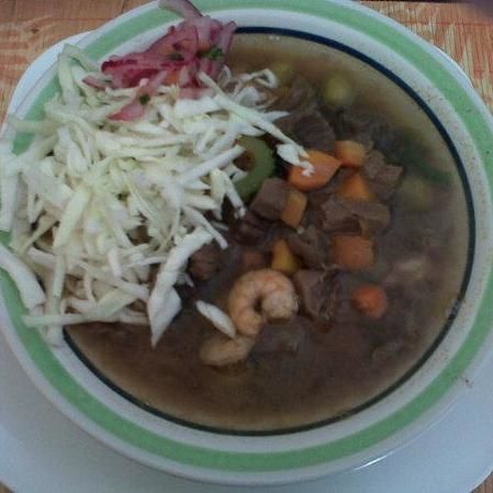 Caguamanta con camarón