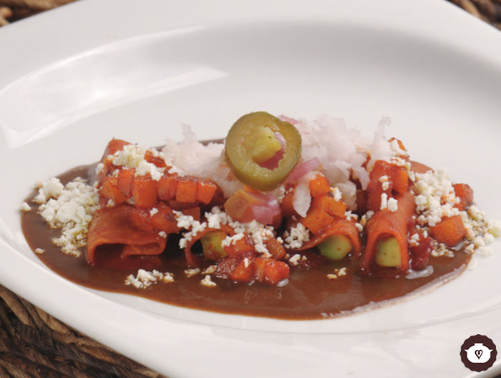Enchiladas de jícama