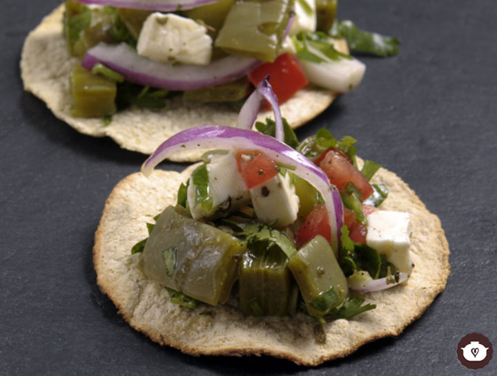 Tostadas de nopales