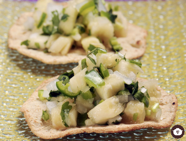Salsa picante de piña