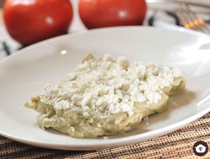 Enchiladas verdes de pipián