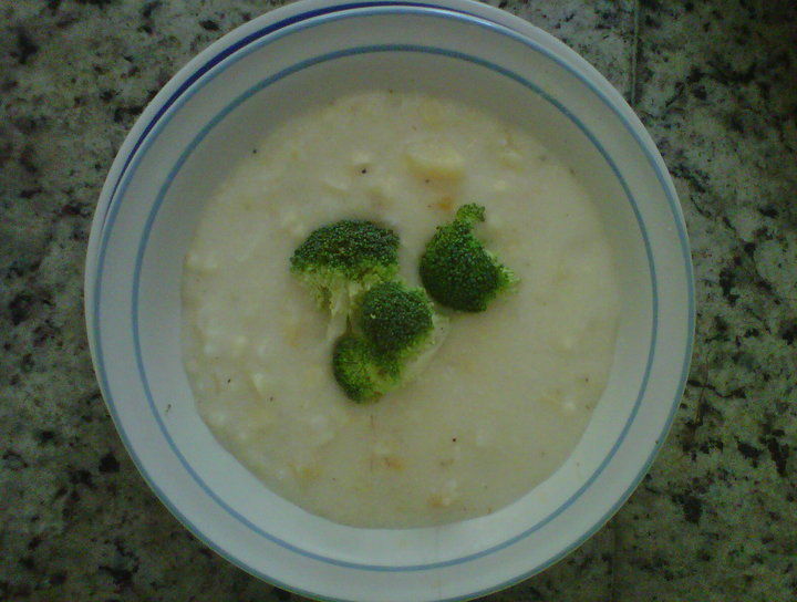 Sopa de elote y papa