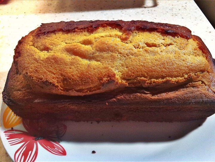 Panqué de vainilla endulzado con leche condensada