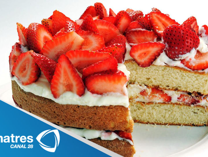 Receta Pastel de fresa con crema y miel de cardamomo CyC