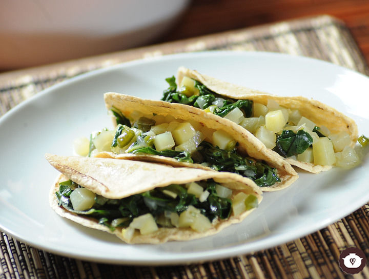 Tacos de acelgas