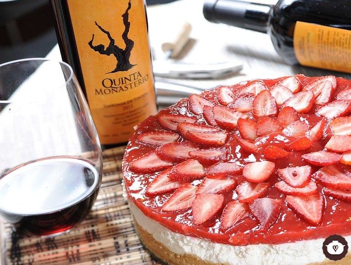 Cheesecake de fresas sin hornear