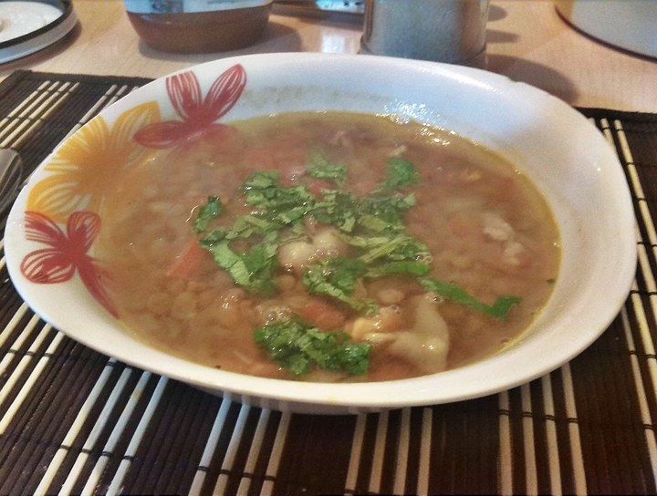 Sopa de lentejas