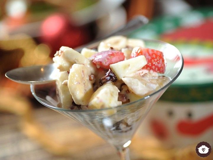 Ensalada navideña de frutas