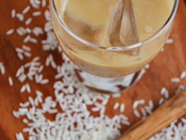 Agua de horchata con café