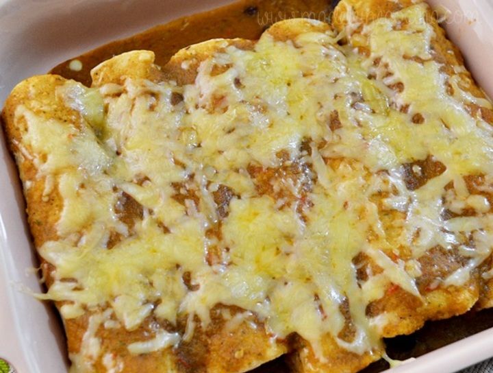 Enchiladas de verduras rostizadas