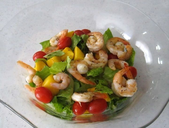 Ensalada de Mango y Camarón