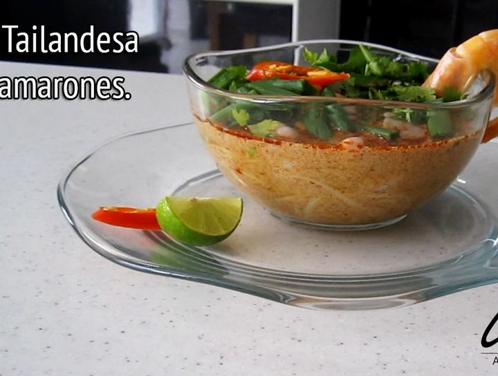 Sopa Tailandesa de camarones