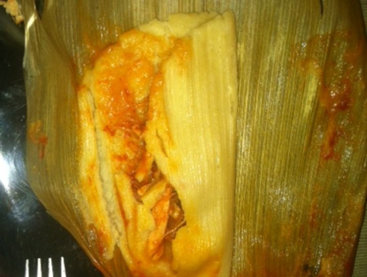 Tamales de tinga de pollo