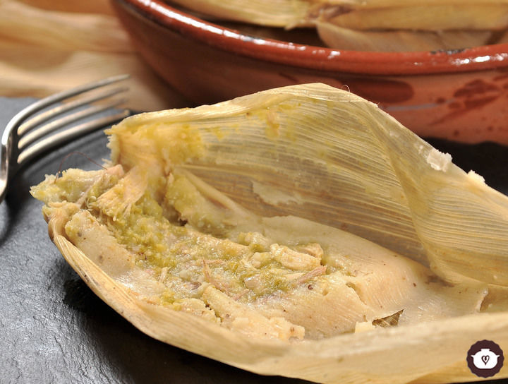 Tamales verdes de pavo