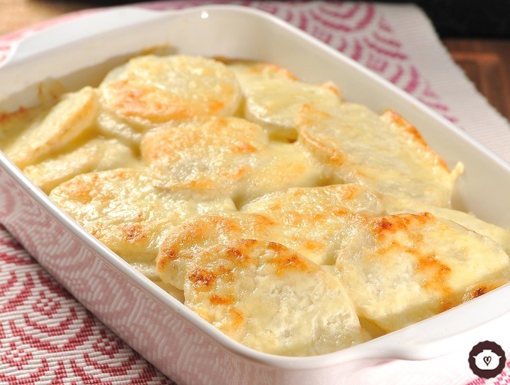 Papas al horno con crema