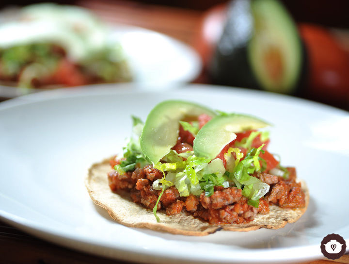 Tostadas de picadillo