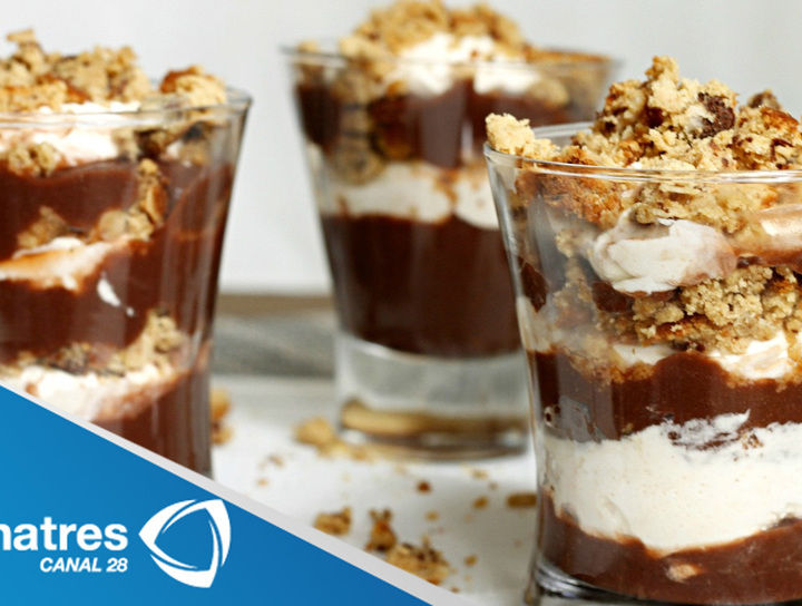 Parfait doble de chocolate