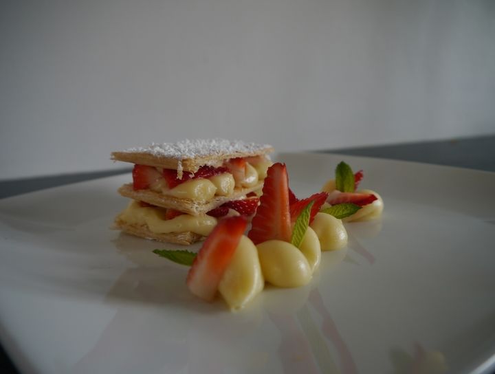 Crema pastelera y mil-hojas