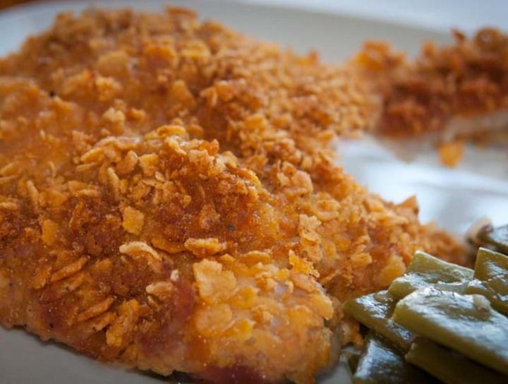 Pollo crujiente al horno