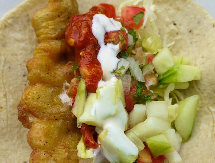 Pescado en tempura estilo Baja California