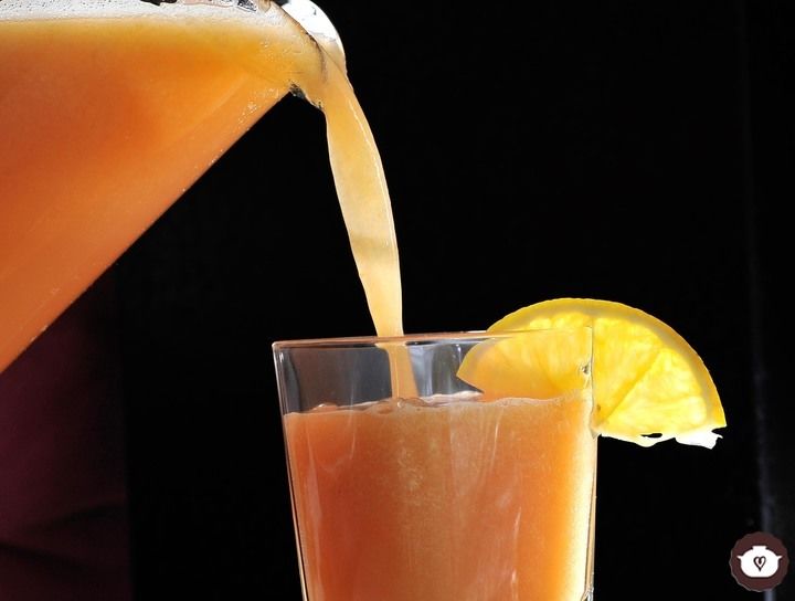 Agua de naranja con papaya