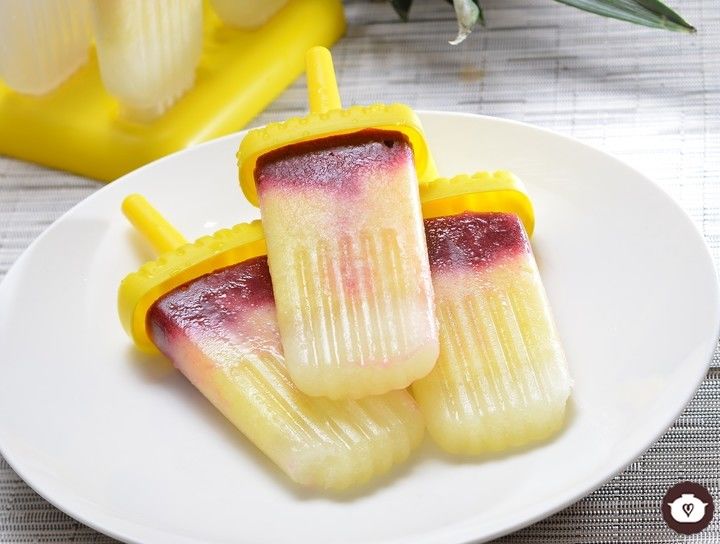 Paletas de Piña y Zarzamoras