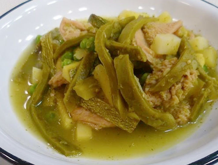 Pancita en salsa verde