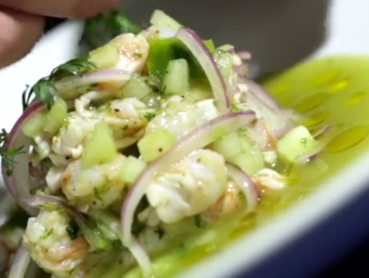 Aguachile de camarón