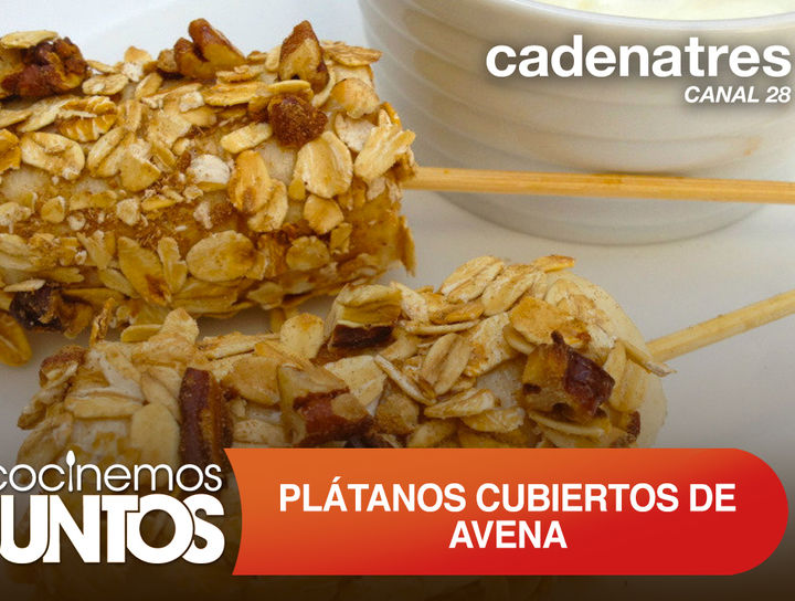 Plátanos cubiertos de avena