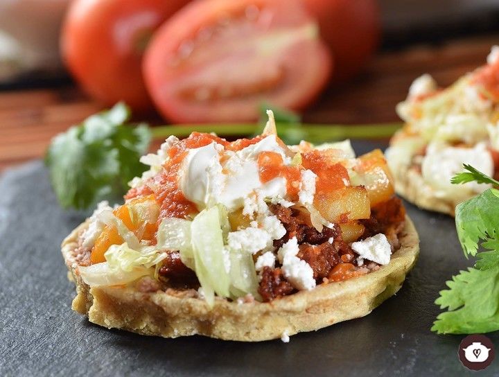 Sopes de papa con chorizo
