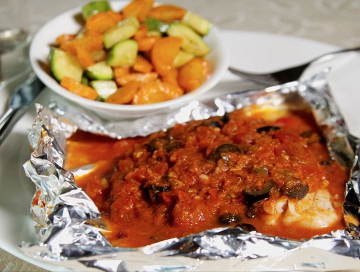 Pescado blanco al pomodoro