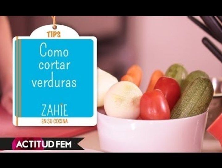 Cómo cortar verduras