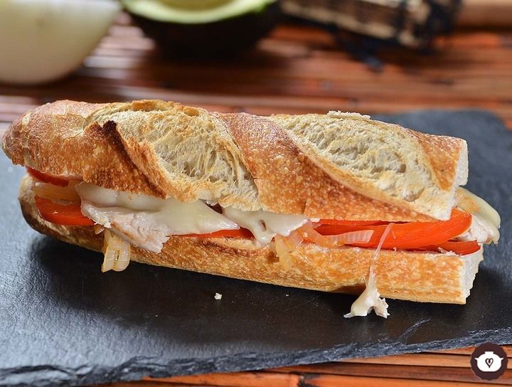 Torta de pavo con pimiento