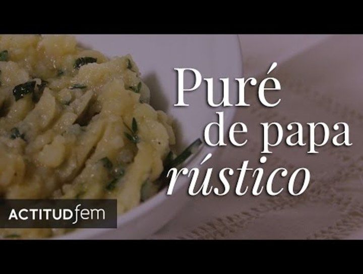 Puré de papa rústico