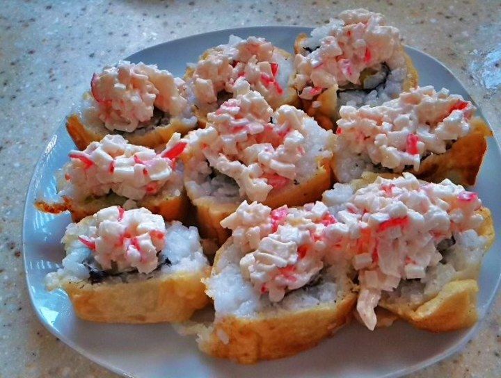 Receta Maki sushi tempura con tampico CyC
