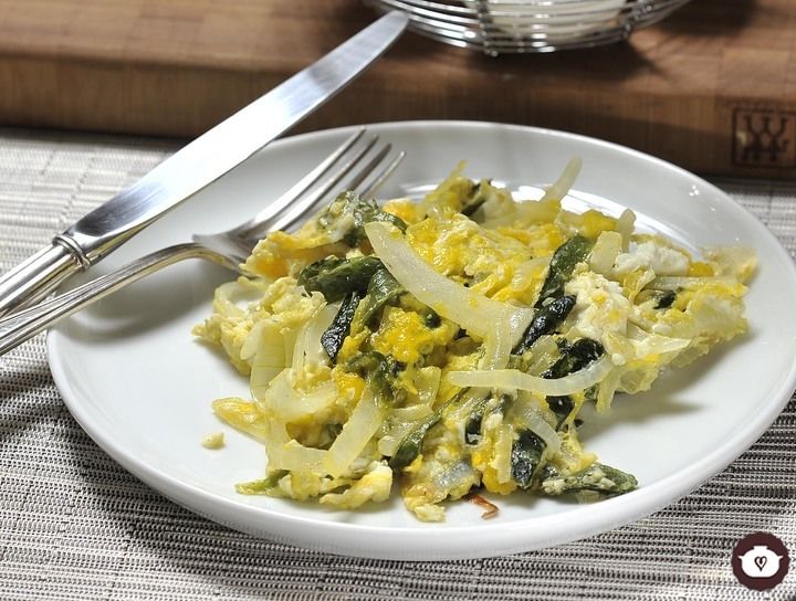 Huevos con rajas de chile chilaca