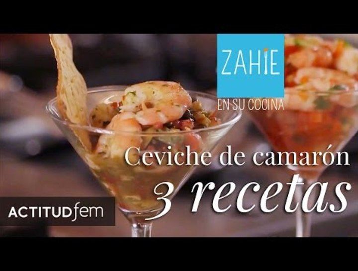 Ceviche de camarón en tres versiones