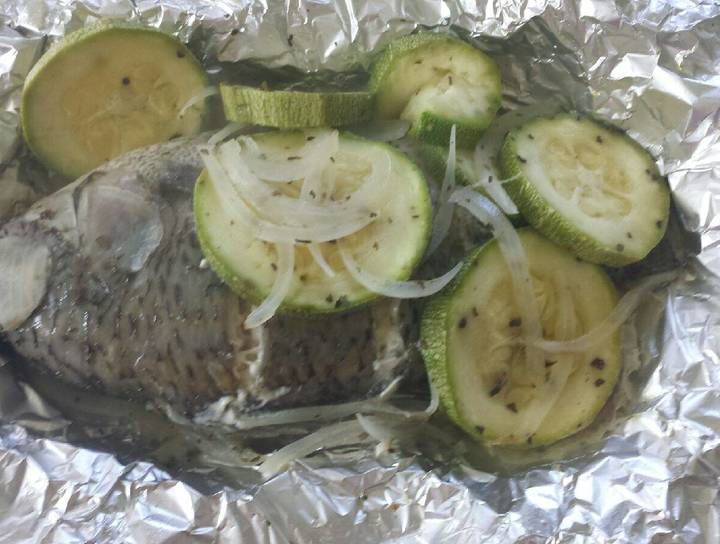 Pescado con calabazas