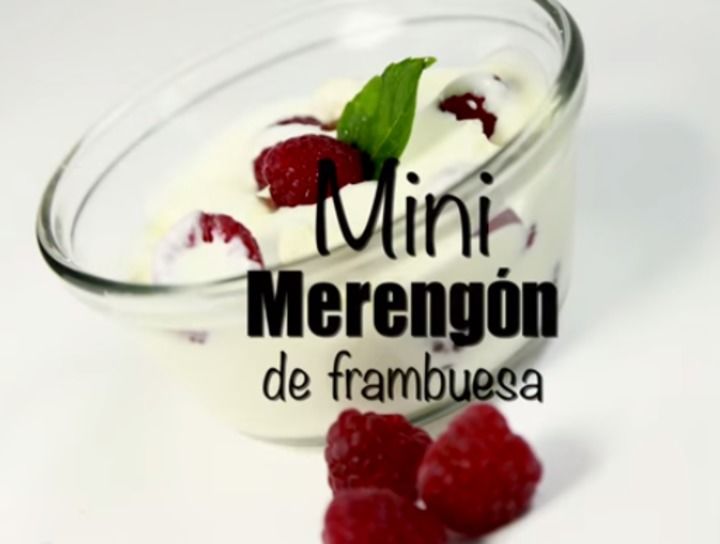 Mini merengón de frambuesa