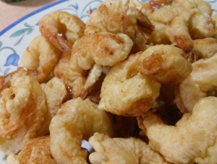 Camarones tempurizados