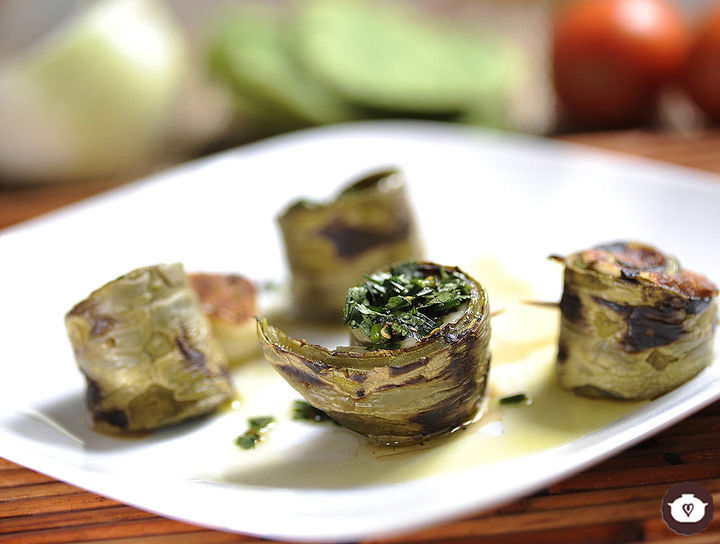 Rollos de nopal