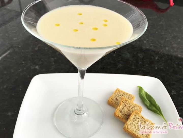 Crema de palmitos y espárragos