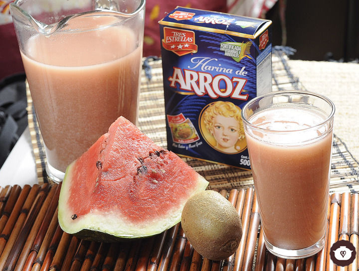 Horchata de sandía y kiwi