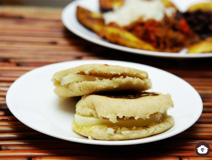 Arepas con queso