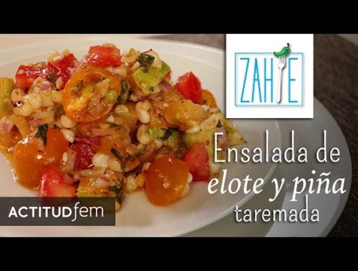 Ensalada fresca de elote y piña